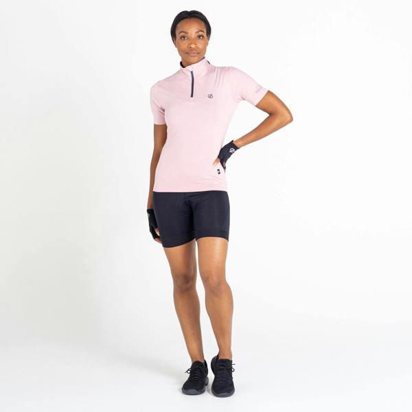 Dare 2B Womens/Ladies Pedal Through It Marl Lightweight Jersey - Powder Pink - 