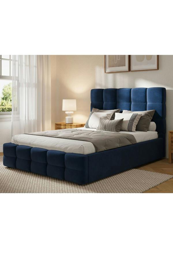 Groundlevel Maison Velvet Upholstered Bed Frame