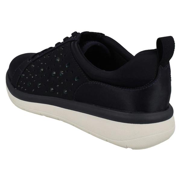 Clarks Ladies CLOUDSTEPPERS By Clarks Jewel Embellished Detailed Trainers Ezera Ave