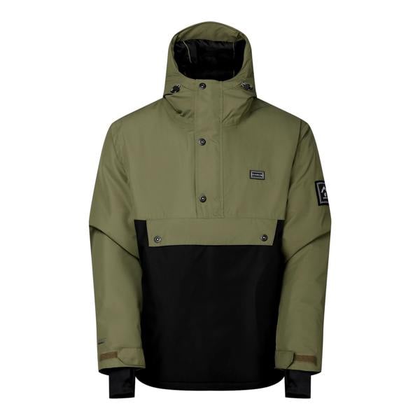 Dare 2B Mens Freeride III Overhead Ski Jacket - Black/Martini Olive - 