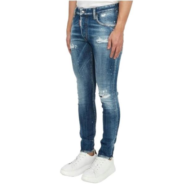 DSQUARED2 Super Twinky Jean Reinforced Worn Denim Wash Blue Jeans W30