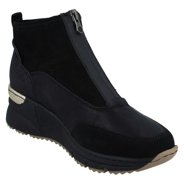 Rieker Ladies Rieker Ankle Boots With front Zip N6361
