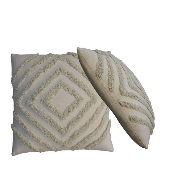 Wyld Haus Set of 2 Noli Sage Green Diamond Cushion Covers