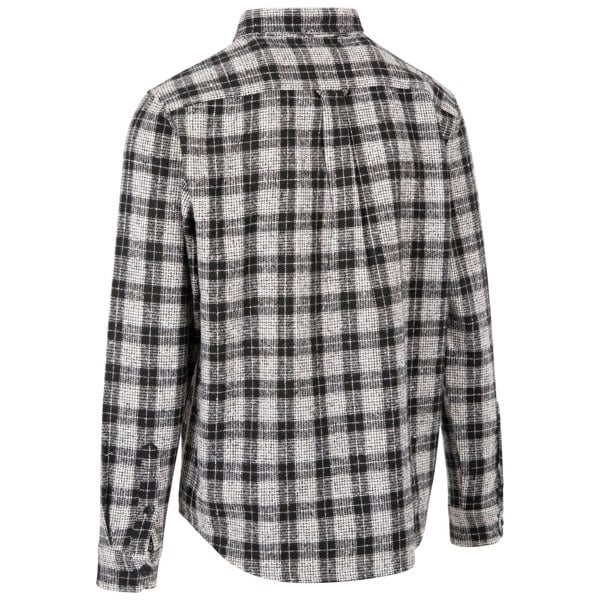 Trespass Mens Portlaw Checked Shirt - Black/White