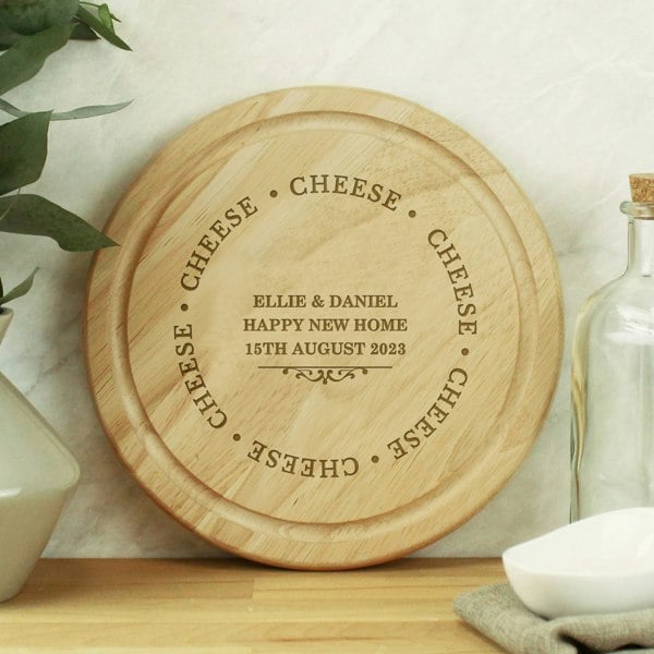 Personalised Memento Company Personalised Cheese Round Chopping Board