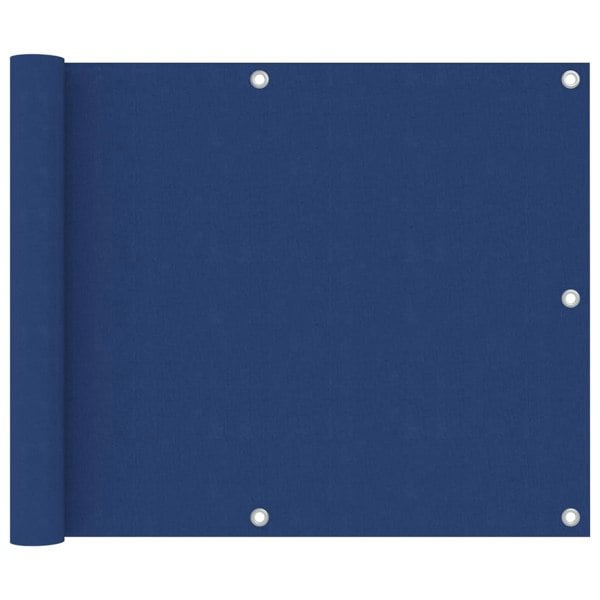 Berkfield Balcony Screen Blue 75x600 cm Oxford Fabric