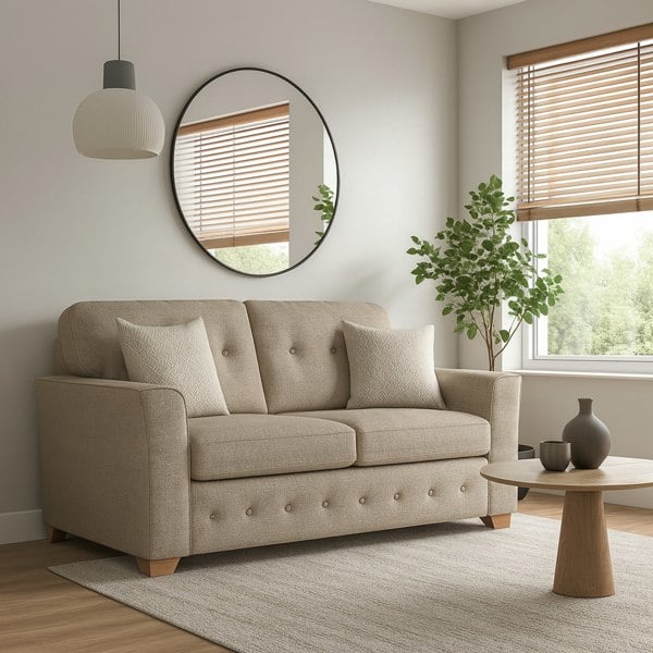 Furnishings For Less Hartley Fullback Tufted 3 Piece Sofa Suite