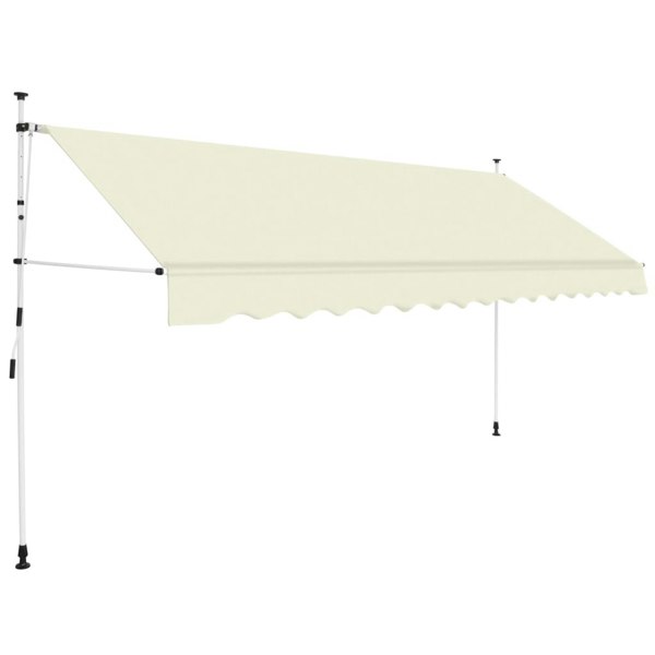 Berkfield Manual Retractable Awning 400 cm Cream