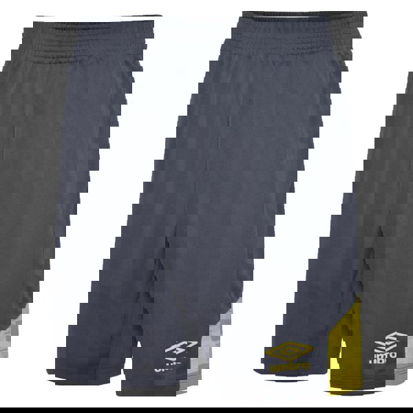 Umbro Childrens/Kids Vier Shorts - Carbon/Blazing Yellow - 
