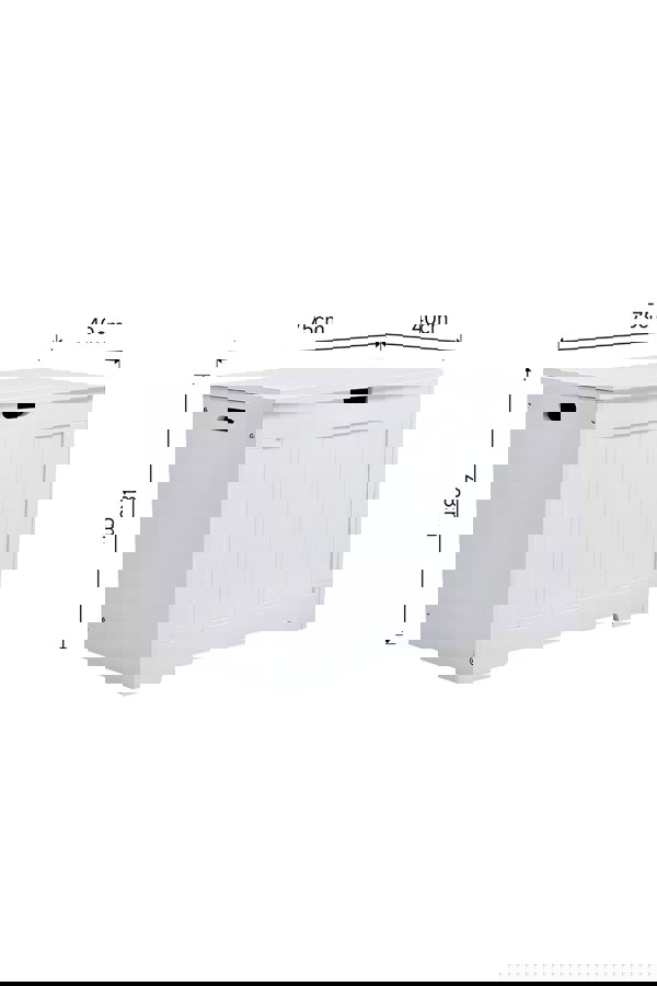 Living and Home White Kids Toy Box Storage Organizer