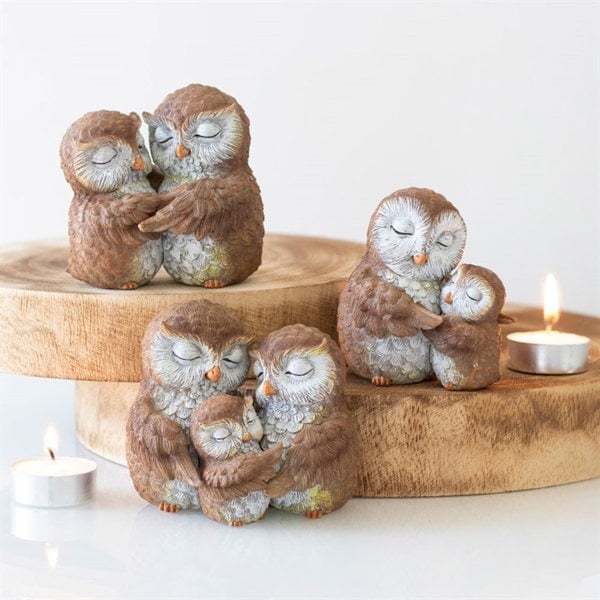 Serano Birds of a Feather Owl Couple Ornament