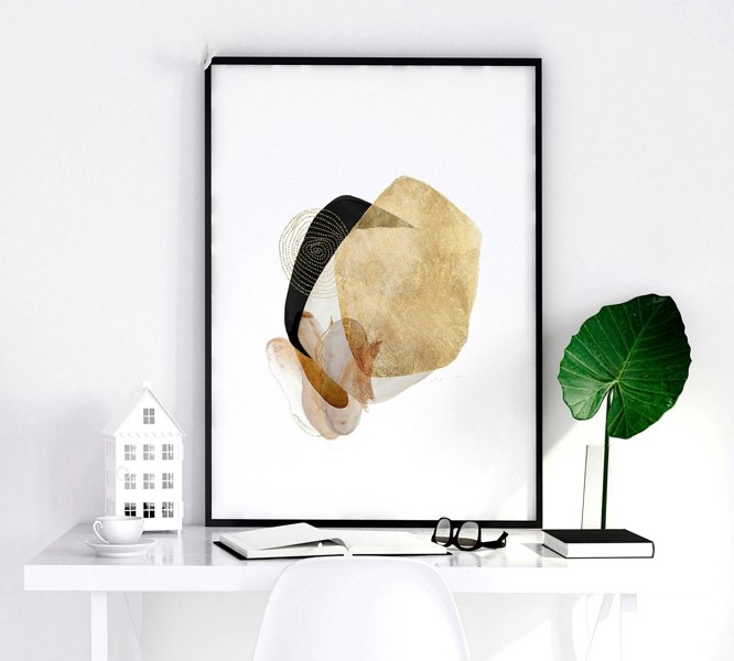 Abstract prints | set of 3 wall art for living room