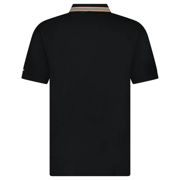 Burberry ‘Hartford’ Striped Check Polo Black - chancefashionco