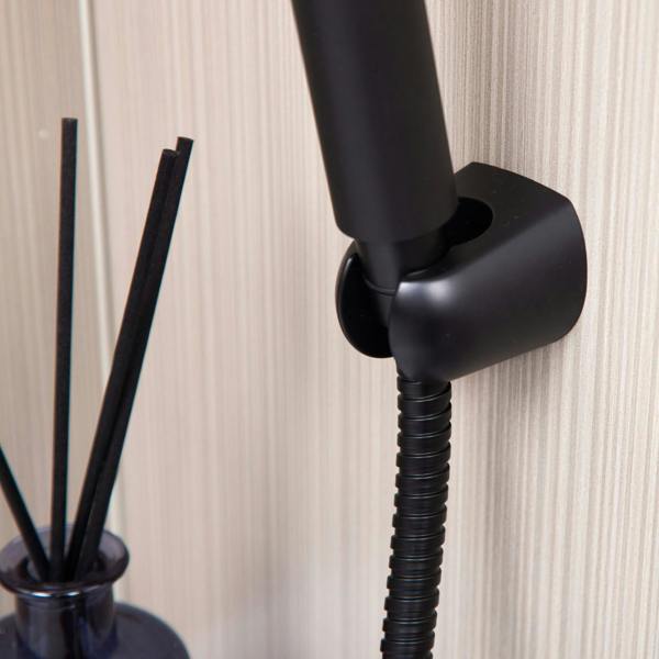 Flode Kumla | Bath Shower Mixer | Including Handset and Holder | Matt Black