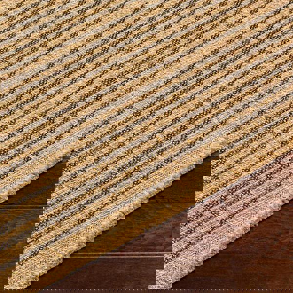 Livabliss Mirage-Cottage Tan Black Fringe In- & Outdoor Jute-Look Rug