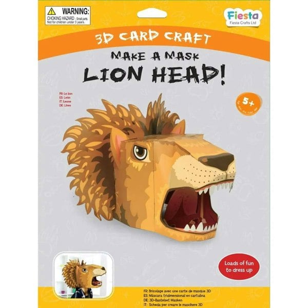 Fiesta Crafts Lion 3D Mask Card Craft
