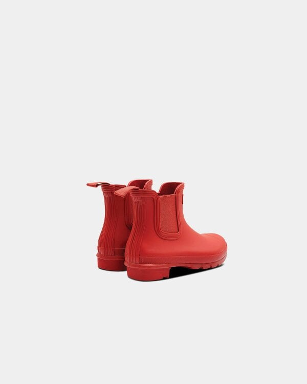 Hunter Original Chelsea Womens Boots - Military Red