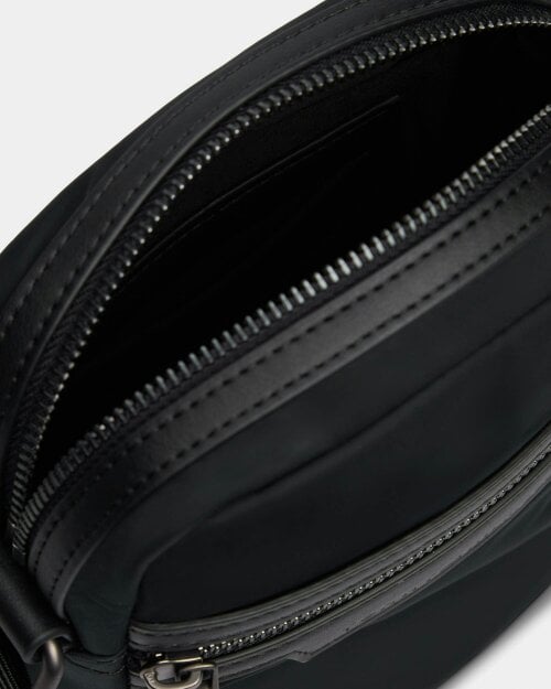 Tommy Hilfiger TH Nylon Mens Mini Reporter Bag - Black