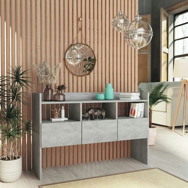 Berkfield Sideboard Concrete Grey 105x30x70 cm Engineered Wood
