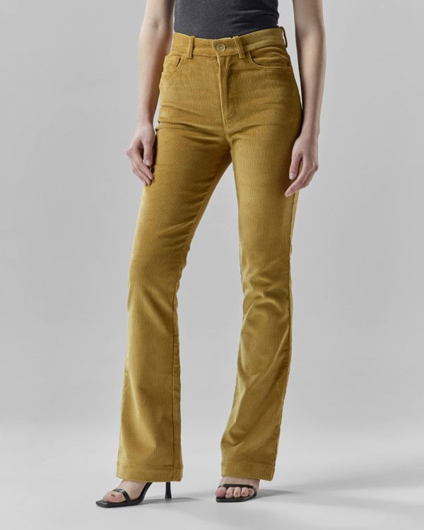 Frolickers Corduroy Flare Trousers - Honey