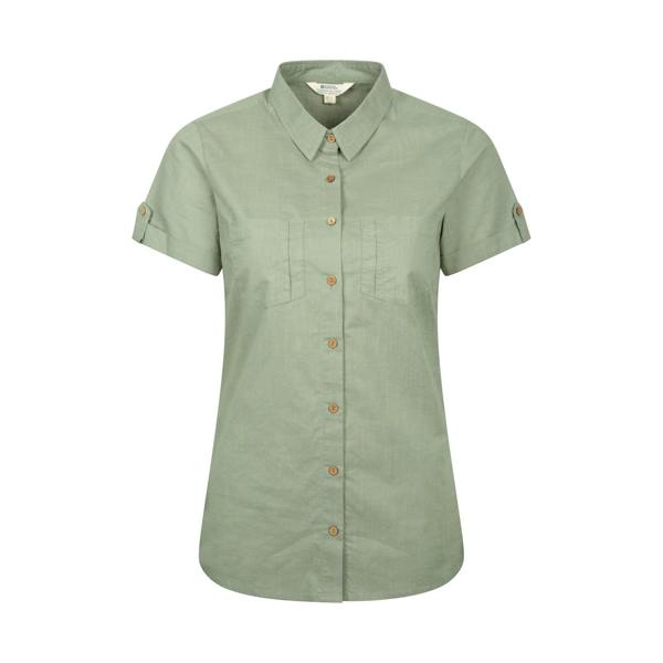 Mountain Warehouse Womens/Ladies Coconut Short-Sleeved Shirt - Light Khaki - 