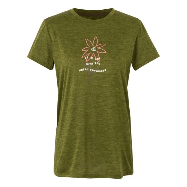 Regatta Womens/Ladies Fingal IX Flower T-Shirt - Nephrite Green Marl
