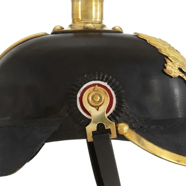 Berkfield German Prussian Helmet Antique Replica LARP Black Steel