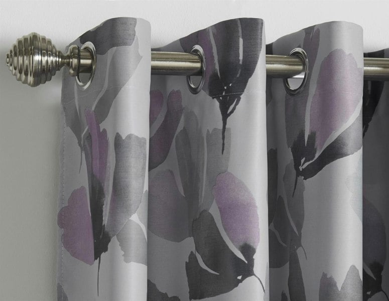 Alan Symonds Amsterdam Floral Fully Lined Blackout Eyelet Curtains