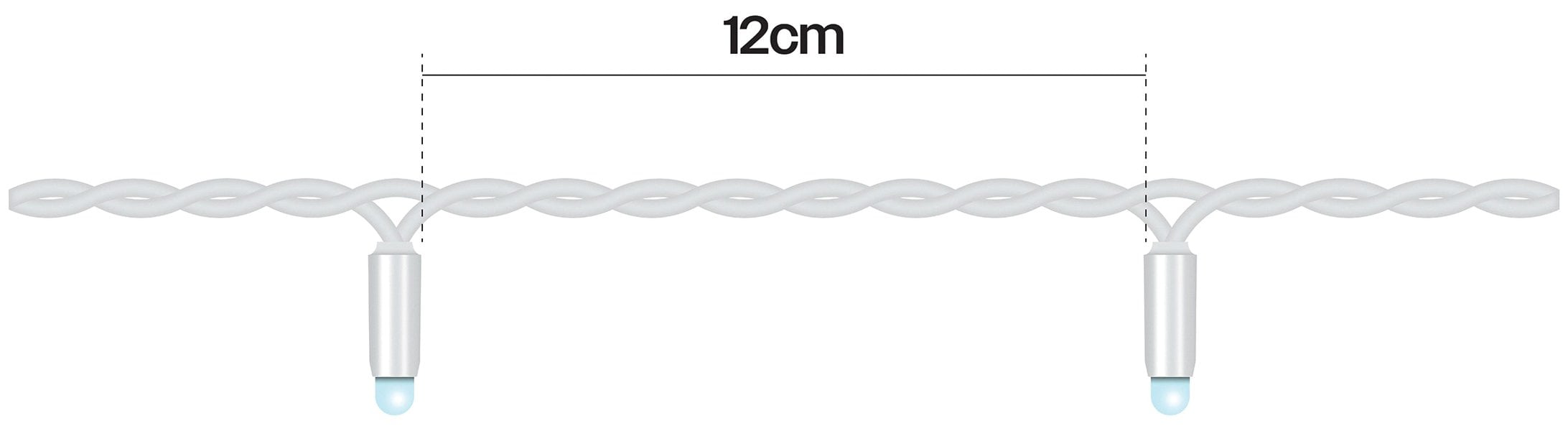 Eagle Connect String Lights White Rubber IP65 10m/80 LED Warm White