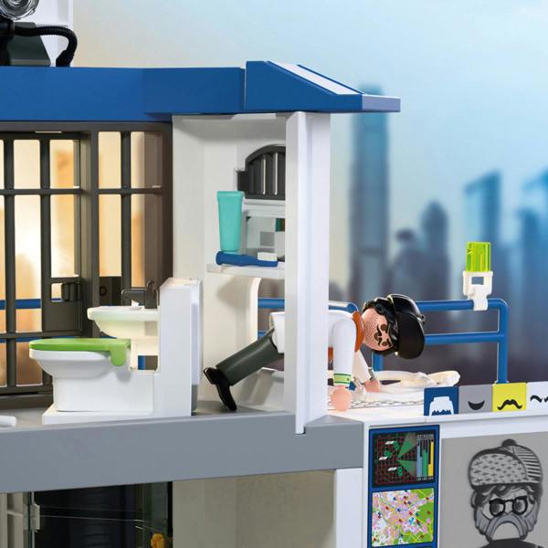 Playmobil Police Station with Investigation Room - 71874 Playset