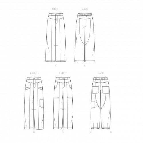 Simplicity Sewing Pattern 9471, Trousers for Women, H5 (6-8-10-12-14) - Intermediate