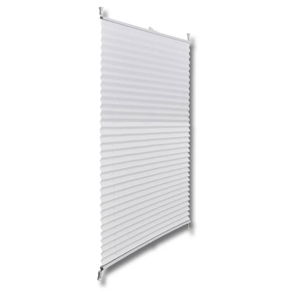 Berkfield Plisse Blind 110x100cm White Pleated Blind