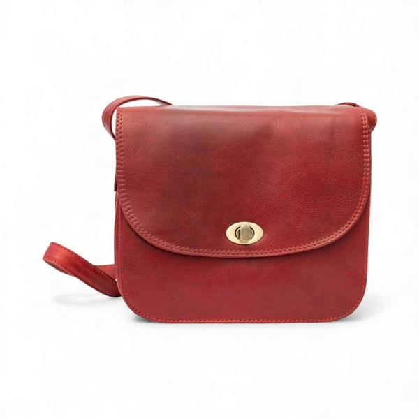 PRIMEHIDE Large Triple-Compartment Leather Handbag - Elena Tuscan