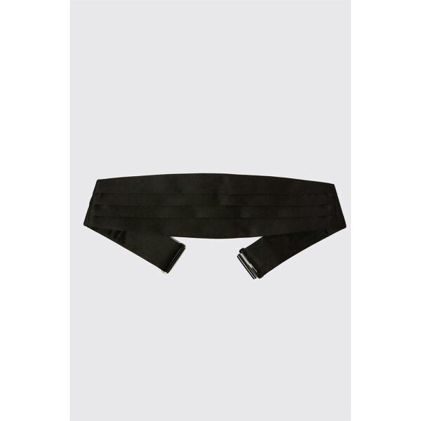 Limehaus Black Satin Cummerbund