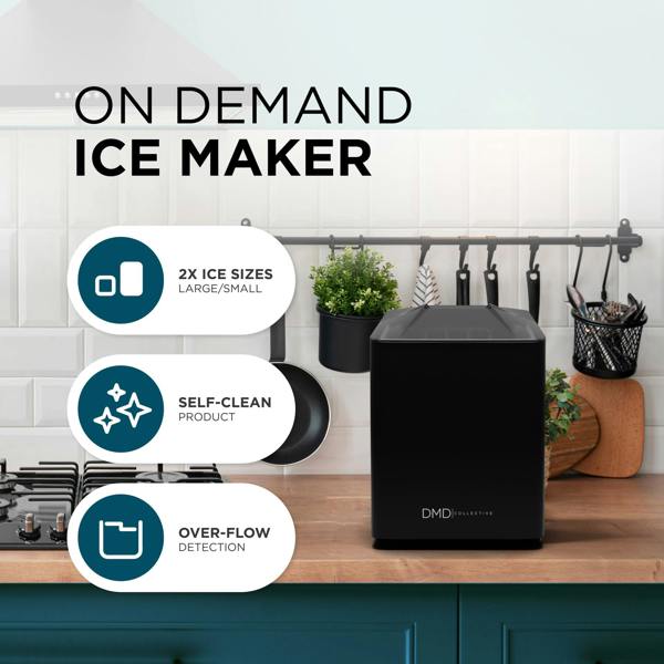 DMD Collective Countertop Ice Maker Machine with Fast Ice in 6–12 Minutes