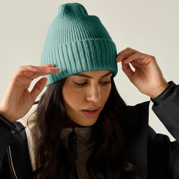 Regatta Womens Basic Ribbed Beanie - Dark Forest Green