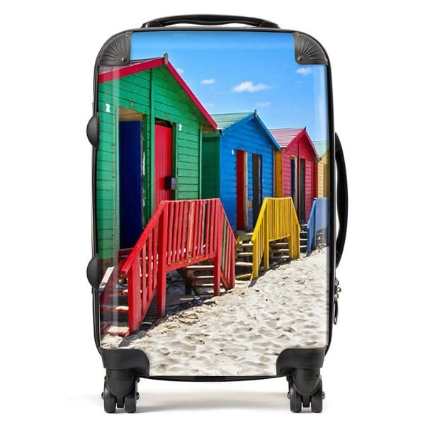 Warren Reed Beach Huts At Muizenberg Beach Suitcase