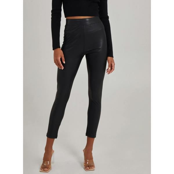Pink Vanilla PU Lined Trousers