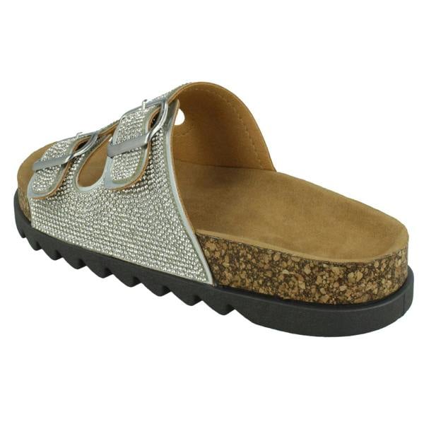 Spot On Ladies Spot On Wide Fit Slider Sandals F12009