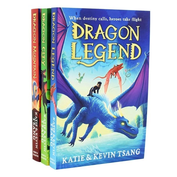 Dragon Realm 3 Book Set By Katie Tsang, Kevin Tsang Dragon Legend, Dragon Mountain, Dragon City