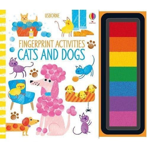 Fingerprint Activities Series 3 Books Collection Set - Garden, Cats & Dogs, Bugs