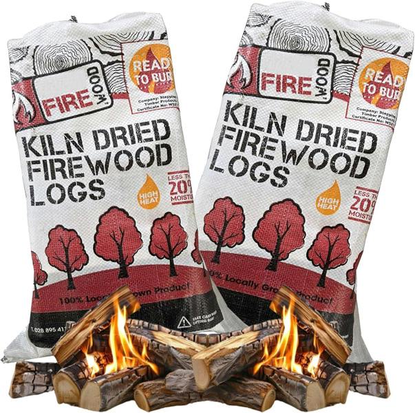 Softwood Kiln Dried Firewood Logs Ready To Burn 