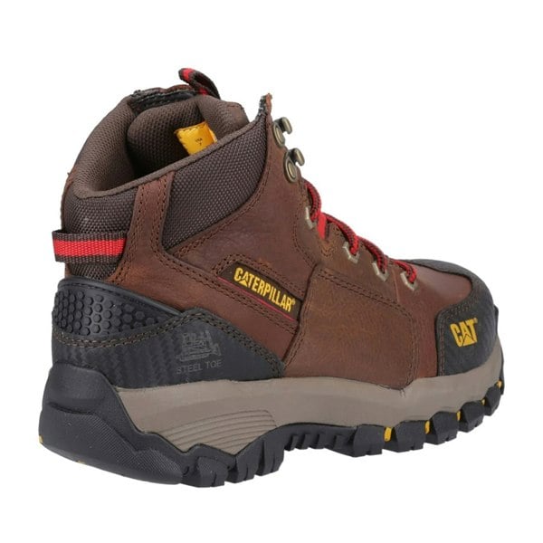 Caterpillar Mens Navigator Leather Mid Cut Safety Boots - Clay