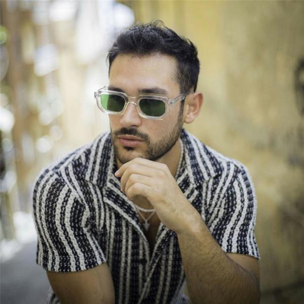 De-Gamme Bold Geometric Rectangle Polarized Sunglasses - Malta