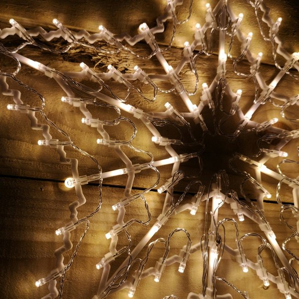 Samuel Alexander 50cm Warm White 100 LED Window Star Light Up Indoor/Outdoor Christmas Decorations