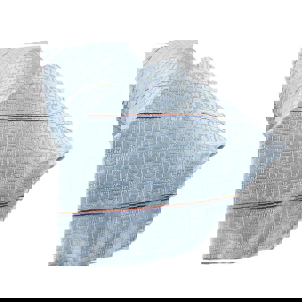 Dunhill luxurious silk tie in a longtail logo with contrasting stripe pattern