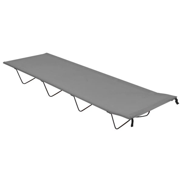Berkfield Camping Bed 180x60x19 cm Oxford Fabric and Steel Grey