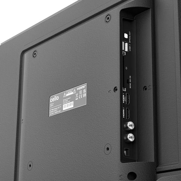 Cello32 inch Smart Samsung Plus 12-Volt Traveller TV with Frameless Bezel