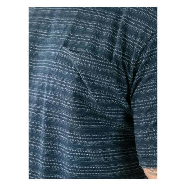 Duke Mens Dingle 1 D555 Striped Jacquard Kingsize T-Shirt - Navy - 