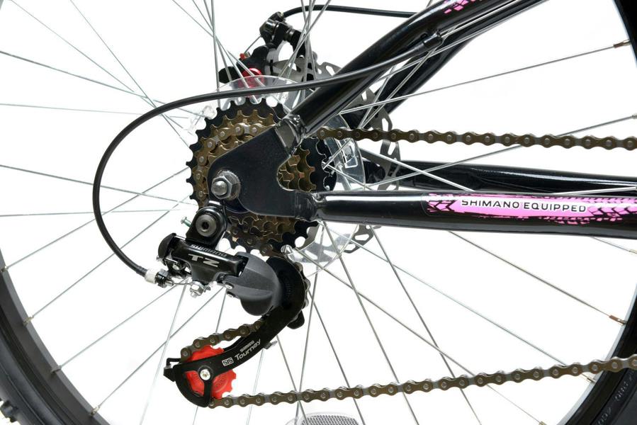 Basis Bikes Basis 1 Full Suspension Mountain Bike - 26" Wheel - 18 Speed Black Pink